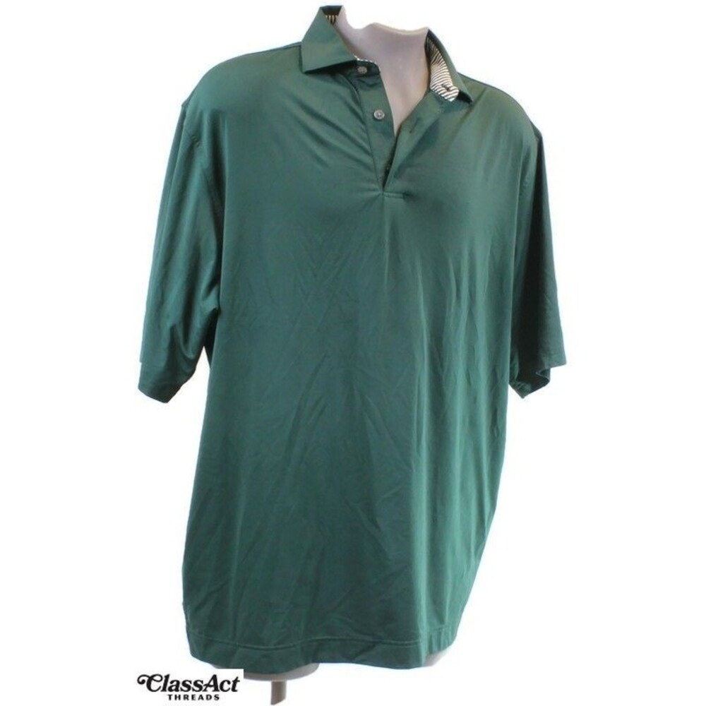 FootJoy Golf Polo Shirt Green Short Sleeve Men's Ditka & Hart XL - Picture 1 of 7